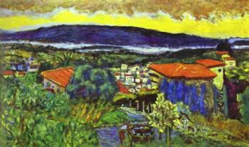 Pierre Bonnard : Red Roofs in Cannet